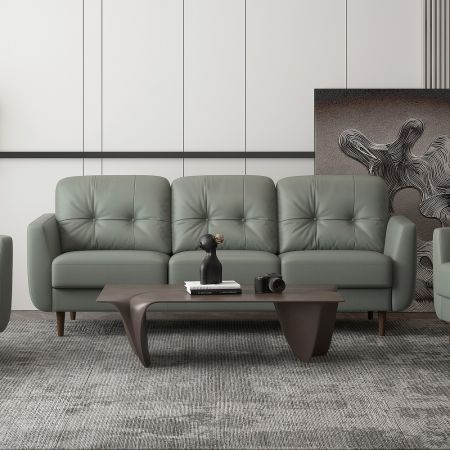 ACME Radwan Sofa Pesto Green Leather