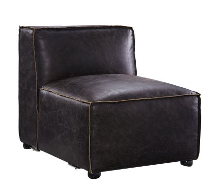 ACME Birdie Modular - Armless Chair Antique Slate Top Grain Leather