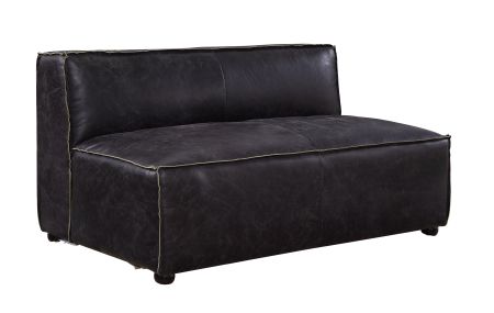 ACME Birdie Modular - Armless Loveseat Antique Slate Top Grain Leather