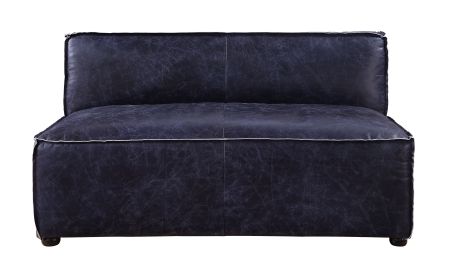 ACME Birdie Modular - Armless Loveseat Vintage Blue Top Grain Leather