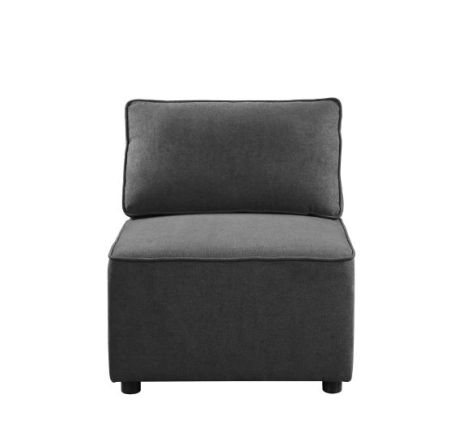 ACME Silvester Modular - Armless Chair Gray Fabric