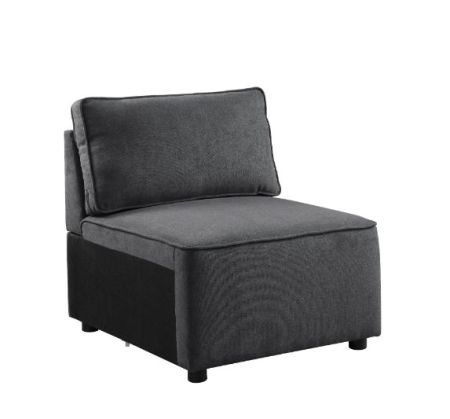 ACME Silvester Modular - Armless Chair Gray Fabric