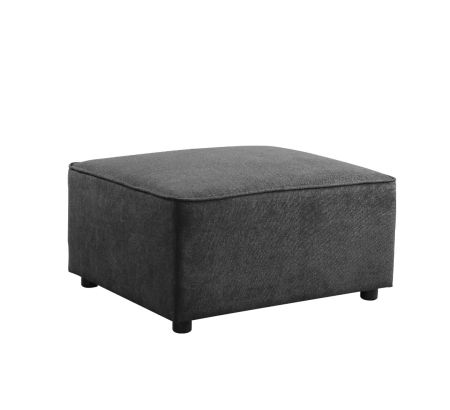 ACME Silvester Ottoman Gray Fabric