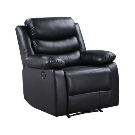 ACME Eilbra Power Motion Recliner Black Synthetic Leather