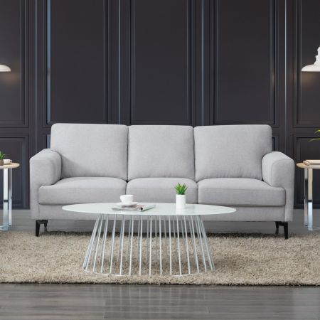 ACME Kyrene Sofa Light Gray Linen