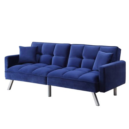 ACME Mecene Adjustable Sofa Blue Velvet