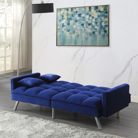 ACME Mecene Adjustable Sofa Blue Velvet