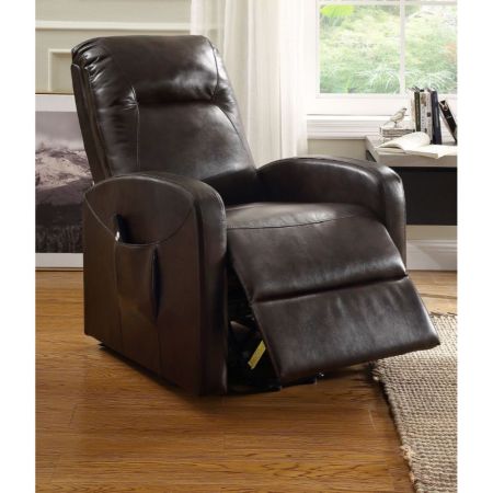 ACME Kasia Recliner W/Power Lift Espresso Synthetic Leather