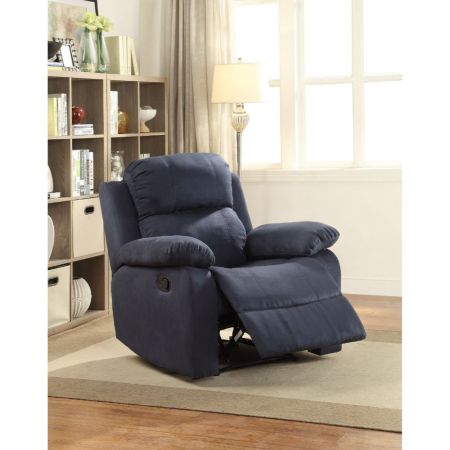 ACME Parklon Motion Recliner Blue Microfiber