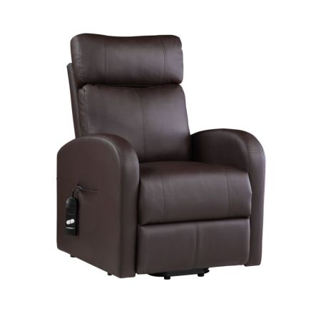 ACME Ricardo Power Motion Recliner W/Lift Brown Synthetic Leather