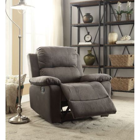 ACME Bina Motion Recliner Charcoal Polished Microfiber