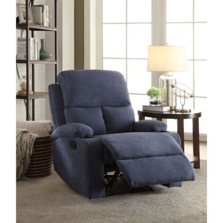 ACME Rosia Motion Recliner Blue Velvet