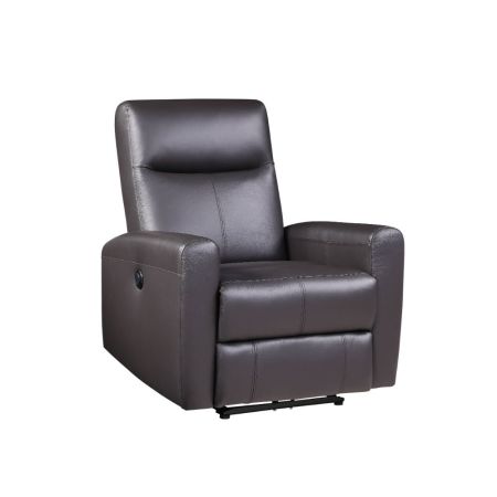 ACME Blane Power Motion Recliner Brown Top Grain Leather Match