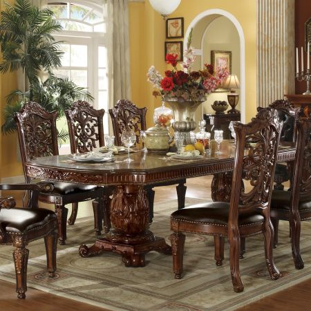 ACME Vendome Dining Table Cherry Finish