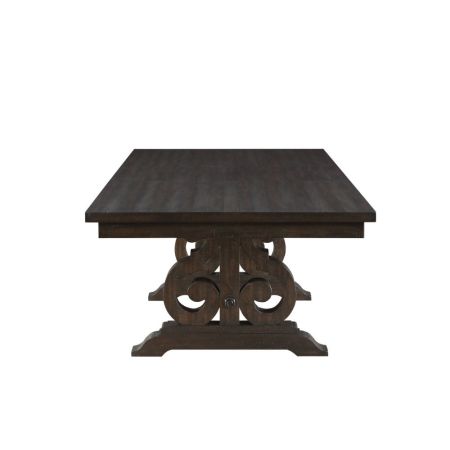 ACME Maisha Dining Table Rustic Walnut Finish