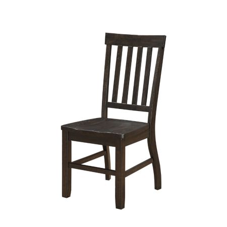 ACME Maisha Side Chair (Set-2) Rustic Walnut Finish