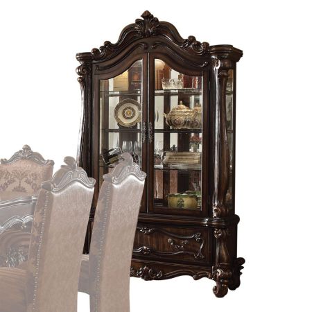 ACME Versailles Curio Cherry Oak Finish