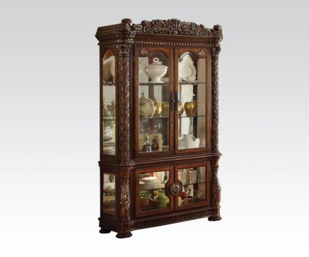 ACME Vendome Curio Cherry Finish