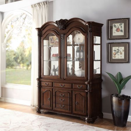 ACME Chateau De Ville Buffet & Hutch Espresso Finish