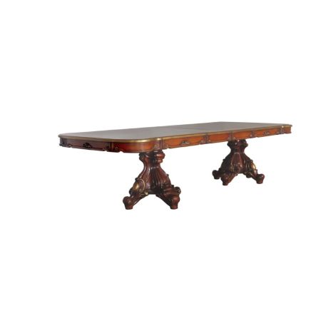 ACME Picardy Dining Table Honey Oak Finish