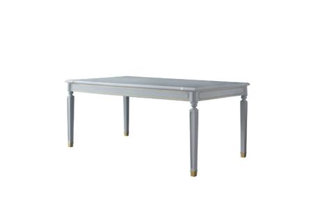 ACME House Marchese Dining Table Pearl Gray Finish