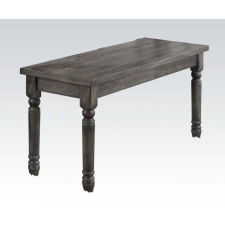 ACME Wallace Bench Weathered Gray Finish