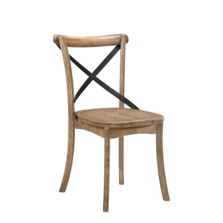 ACME Kendric Side Chair (Set-2) Rustic Oak Finish