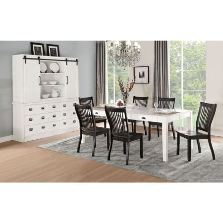 ACME Renske Dining Table Antique White Finish