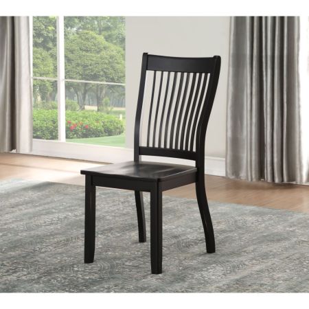 ACME Renske Side Chair (Set-2) Black Finish