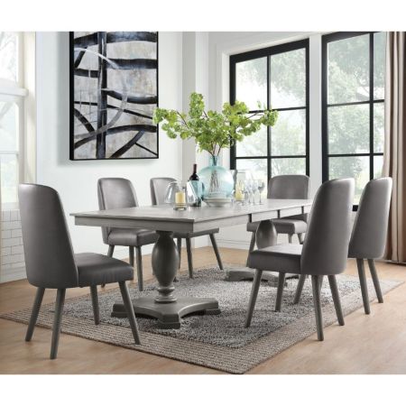 ACME Waylon Dining Table Gray Oak Finish