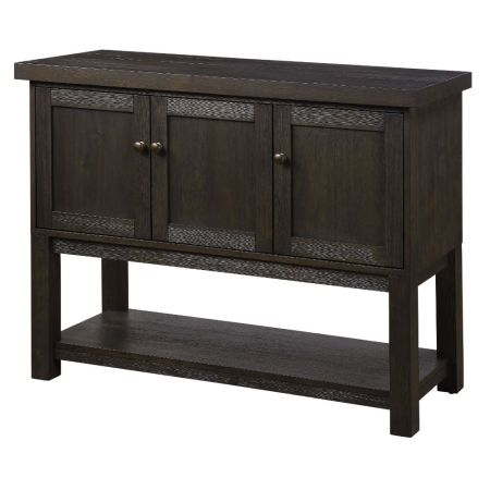 ACME Haddie Server Distressed Walnut Finish