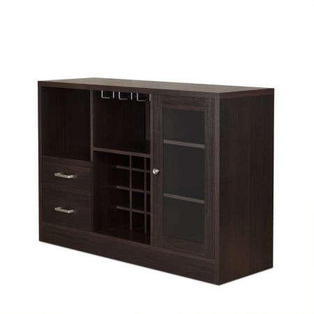 ACME Hazen Wine Cabinet Espresso Finish