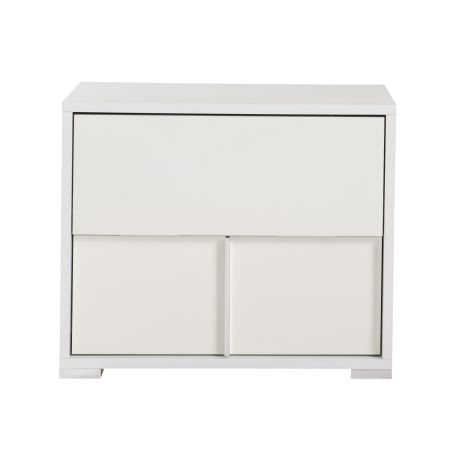 Modrest Nicla Italian Modern White Nightstand