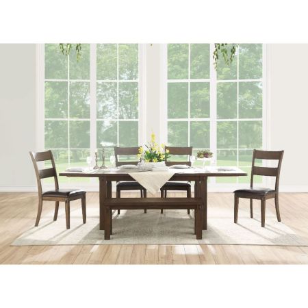 ACME Nabirye Dining Table Dark Oak Finish