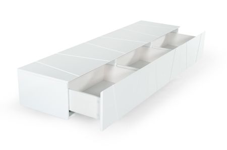 Modrest Chrysler Modern White TV Stand