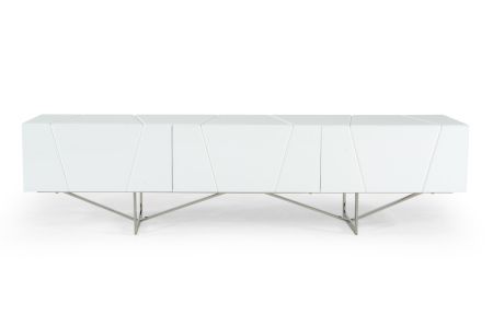 Modrest Chrysler Modern White TV Stand