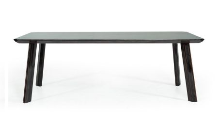 Modrest Chadwick Modern Ebony & Rosegold Dining Table