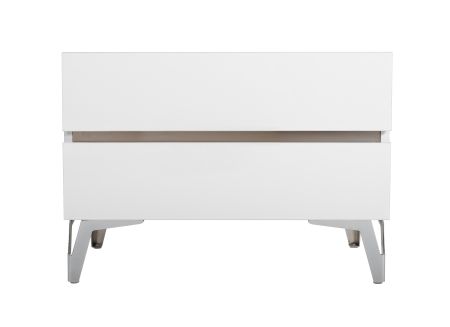 Nova Domus Angela - Italian Modern White Nightstand