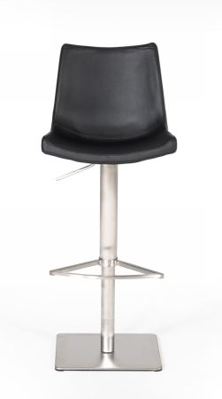 Modrest Aaron - Modern Black Eco-Leather Bar Stool