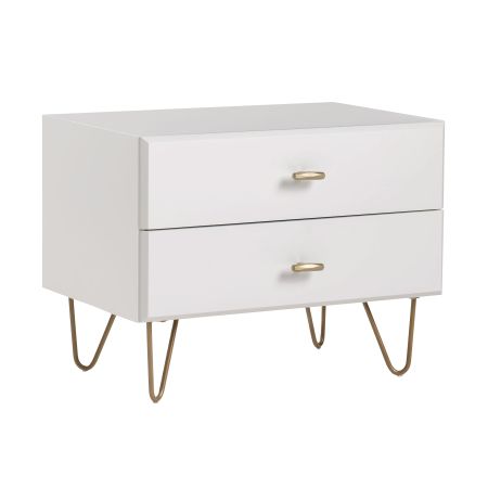 Modrest Bryan - Modern White Nightstand