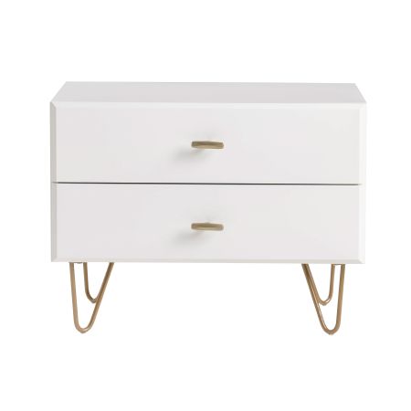 Modrest Bryan - Modern White Nightstand