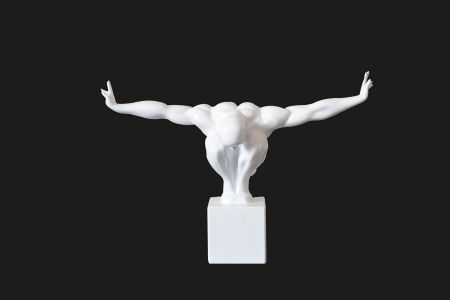 Modrest Modern White Diver Sculpture