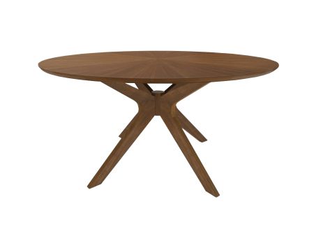 Modrest Prospect - Modern 47" Round Walnut Dining Table