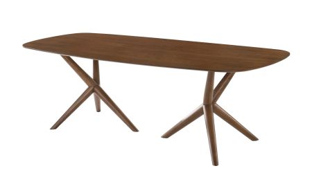 Modrest Utah - Modern Walnut Rectangular Dining Table