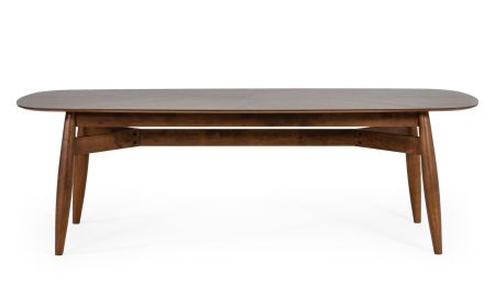 Modrest Ackley - Modern Walnut Rectangular Dining Table