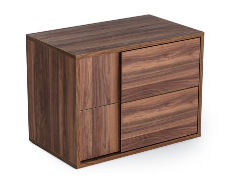 Nova Domus Asus - Italian Modern Walnut Nightstand