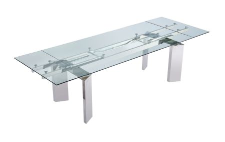 Modrest Viking - Modern Extendable Glass Dining Table