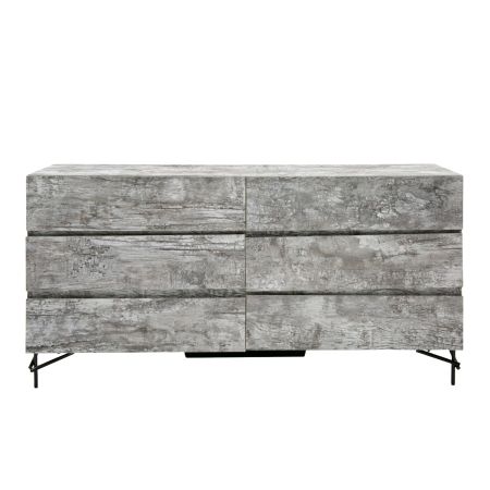 Nova Domus Aria - Italian Modern Multi Grey with texture Dresser