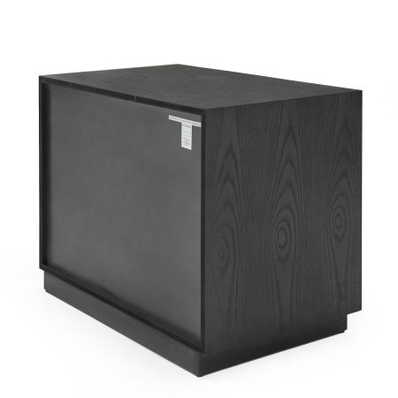 Modrest Manhattan - Contemporary Grey and Gold Nightstand