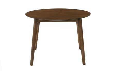 Modrest Castillo Modern Walnut Round Dining Table